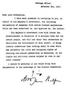 balfour declaration