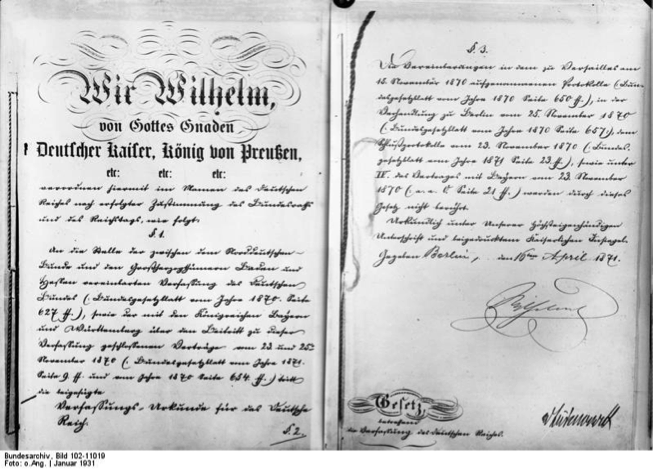 Unification of German Empire Leads to Jewish Emancipation