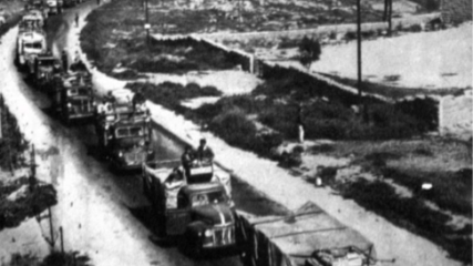 Yitzhak Rabin Leads a Relief Convoy into Jerusalem