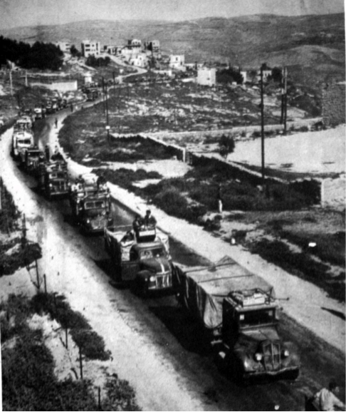 Yitzhak Rabin Leads a Relief Convoy into Jerusalem