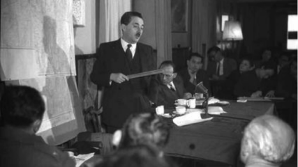 Moshe Sharett updates Knesset on Israel's borders