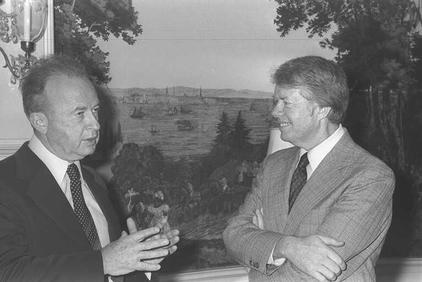 Prime Minister Rabin and President Carter Meet in Washington