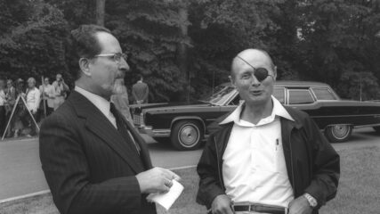 Moshe Dayan and Hassan Tuhami