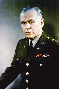 Secretary of State George Marshall led the opposition to the implementation of a two-state solution within the US Government. Source: Public Domain