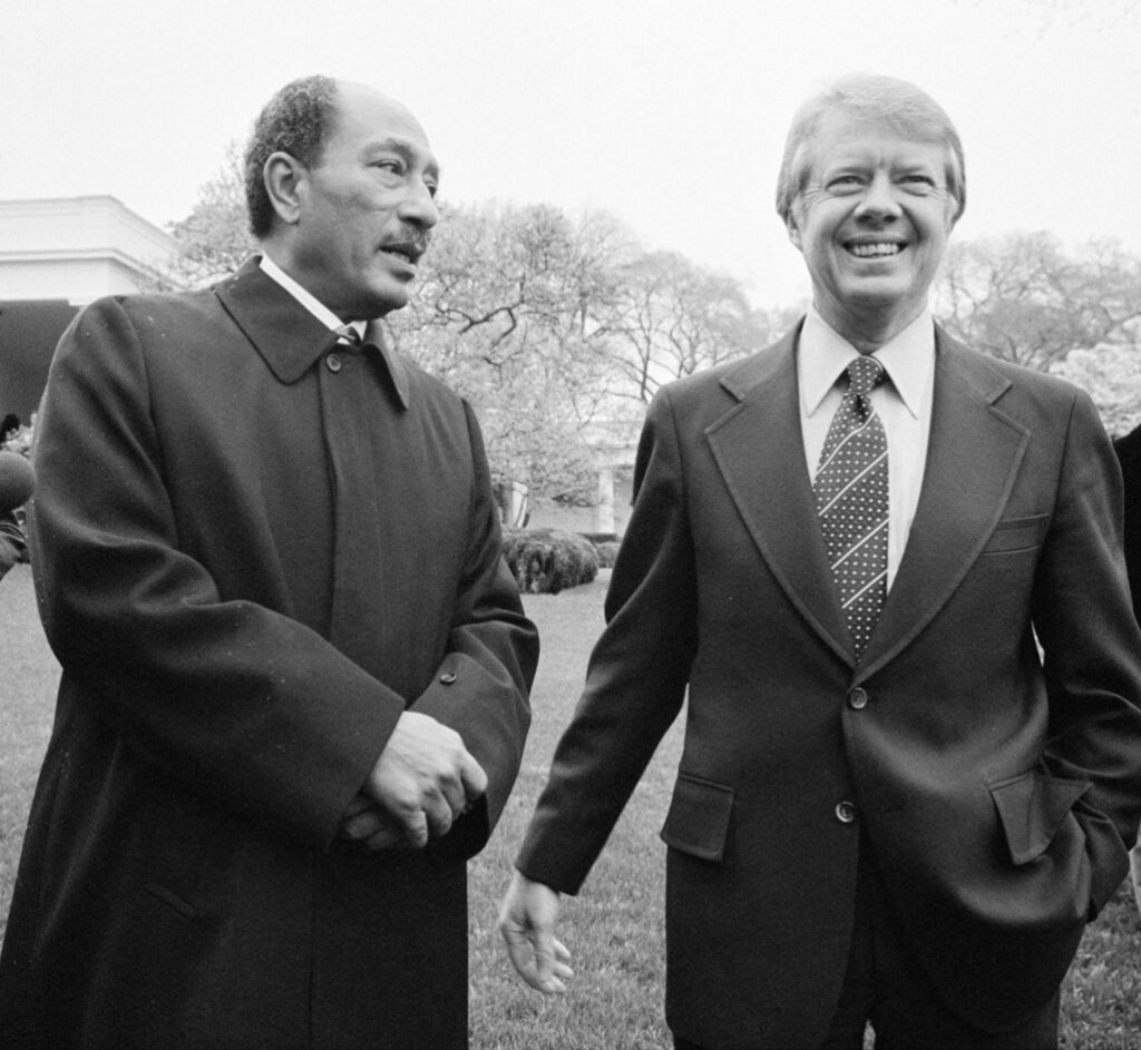 (L-R) President Sadat and President Carter Pictured Together