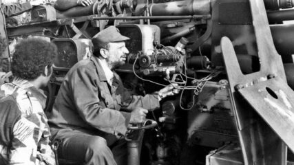 PLO chairman Yasser Arafat in Lebanon before Israel’s 1982 invasion