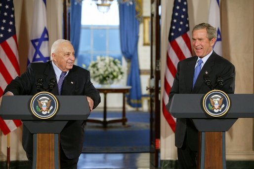 President Bush Endorses New Borders for Israel if There are Two States