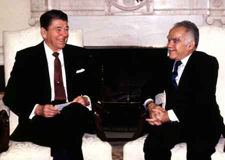 Reagan and Shamir on US-Israel cooperation