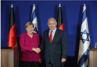 German Chancelor Merkel Arrives in Israel