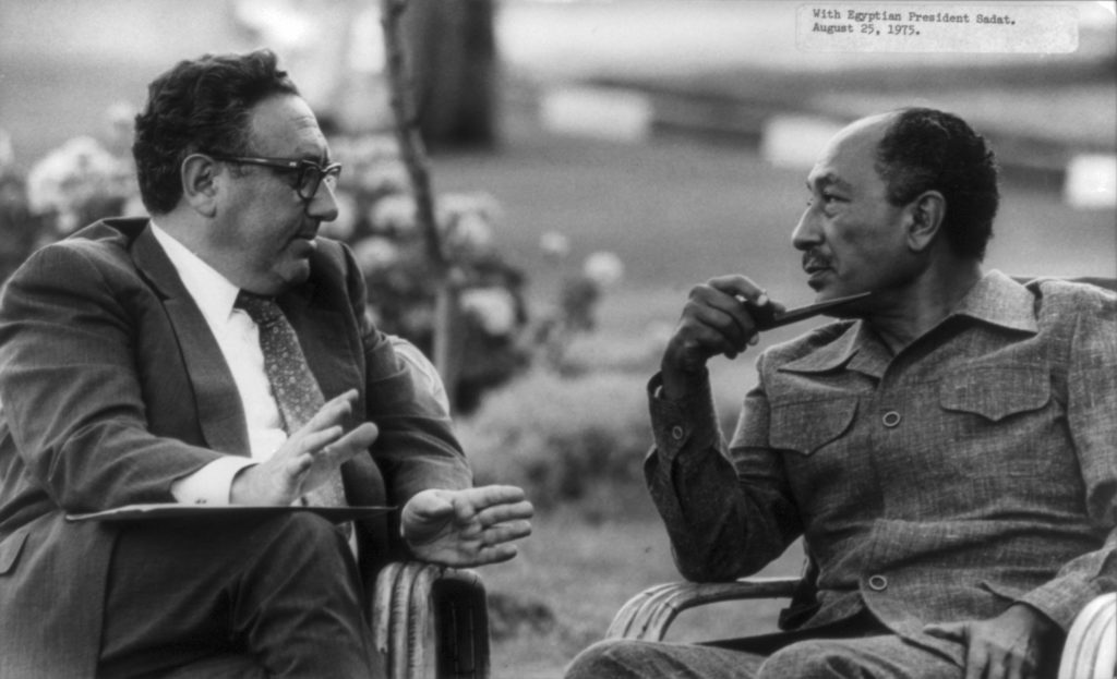 Secret Talks between Egyptian National Security Adviser Hafez Ismail and US National Security Adviser Henry Kissinger