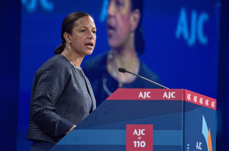 US National Security Adviser Susan Rice Addresses American Jewish Committee Conference