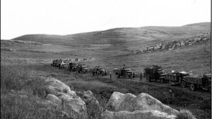 First Convoy Uses Burma Road