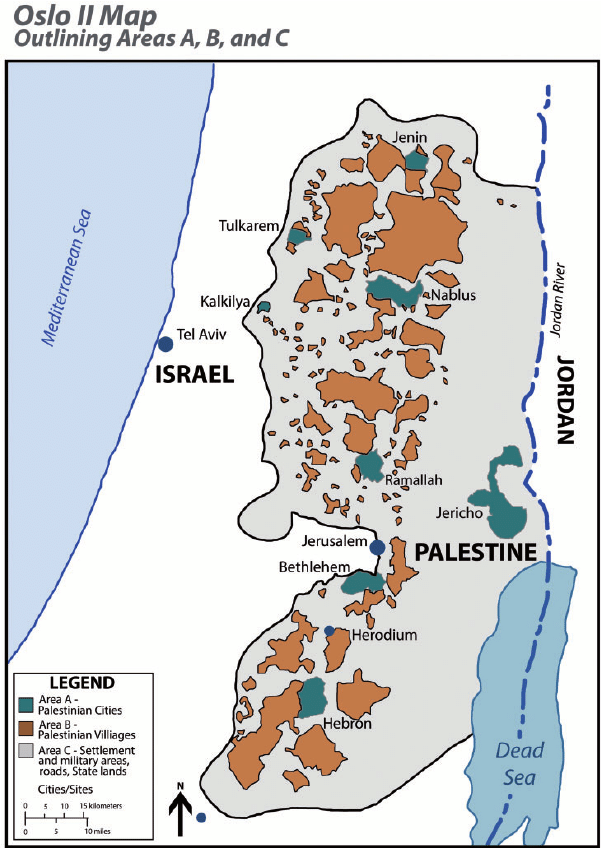 West Bank Map Hebron