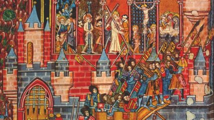 The Crusader’s Siege of Jerusalem as depicted in a medieval manuscript. Photo: Public Domain