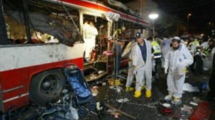 Aftermath of the blast. Photo: Algemeiner/science.co.il