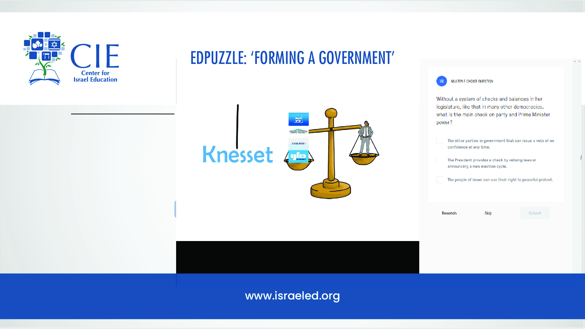 ACTIVITY: Edpuzzle for ‘Forming a Government’