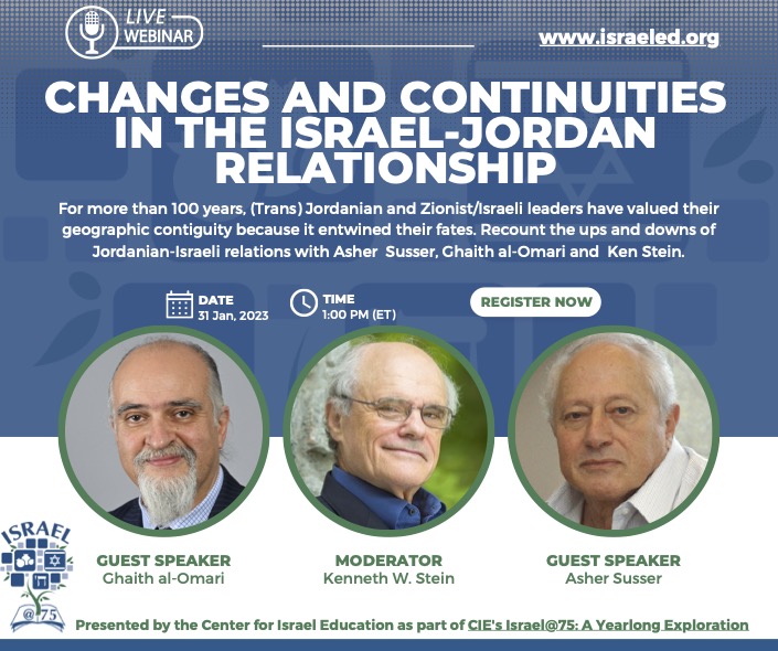 Changes and Continuities in the Israel-Jordan Relationship