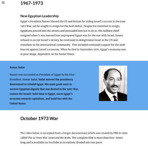 Origins of the Arab-Israeli Conflict, Pre-State to 1973
