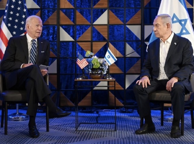 U.S. President Joe Biden visits Israel showing American solidarity with Israel