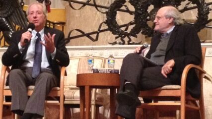 Ken Stein moderates discussion with Ambassador Dennis Ross during the Book Festival of the MJCCA