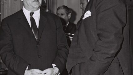 Richard Crossman and Levi Eshkol