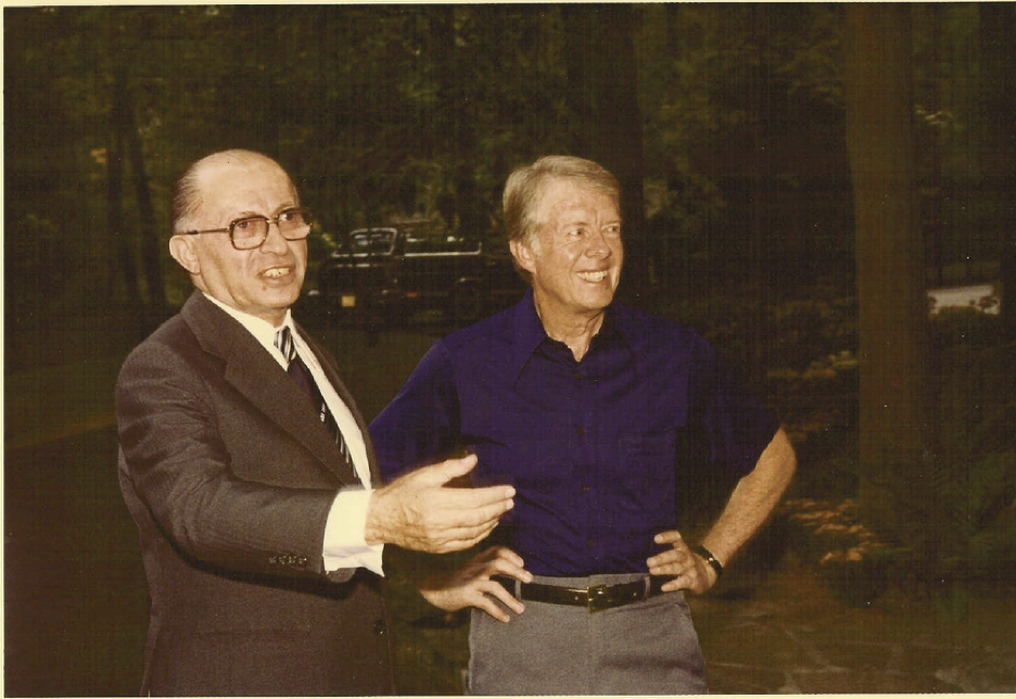 Presidents Carter and Sadat, Prime Minister Begin at Camp David – September 1978