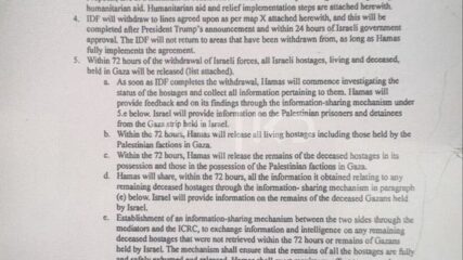6 Steps to Implement Gaza Peace Plan, October 2025