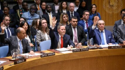 U.N. Security Council Resolution 2803, Adopting the Gaza Peace Plan, November 2025